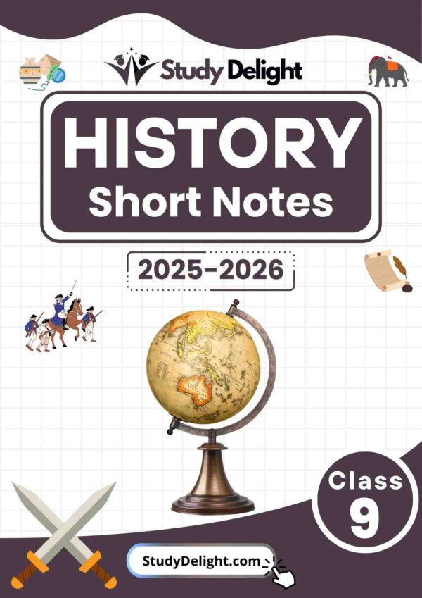 Class 9 History Short Notes 2025-2026 | Digital eBook (PDF)