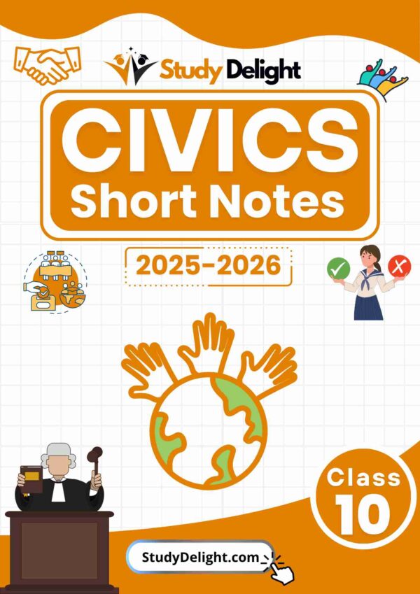 Class 10 Civics Short Notes 2025-2026 | Digital eBook (PDF)