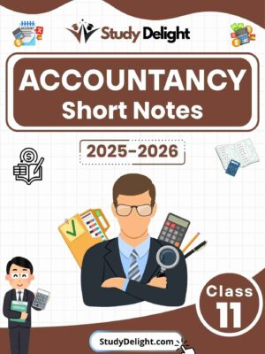 Class 11 Accountancy Short Notes 2025-2026 | Digital eBook (PDF)