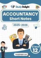 Class 12 Accountancy Short Notes 2025-2026 | Digital eBook (PDF)
