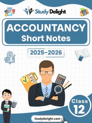 Class 12 Accountancy Short Notes 2025-2026 | Digital eBook (PDF)