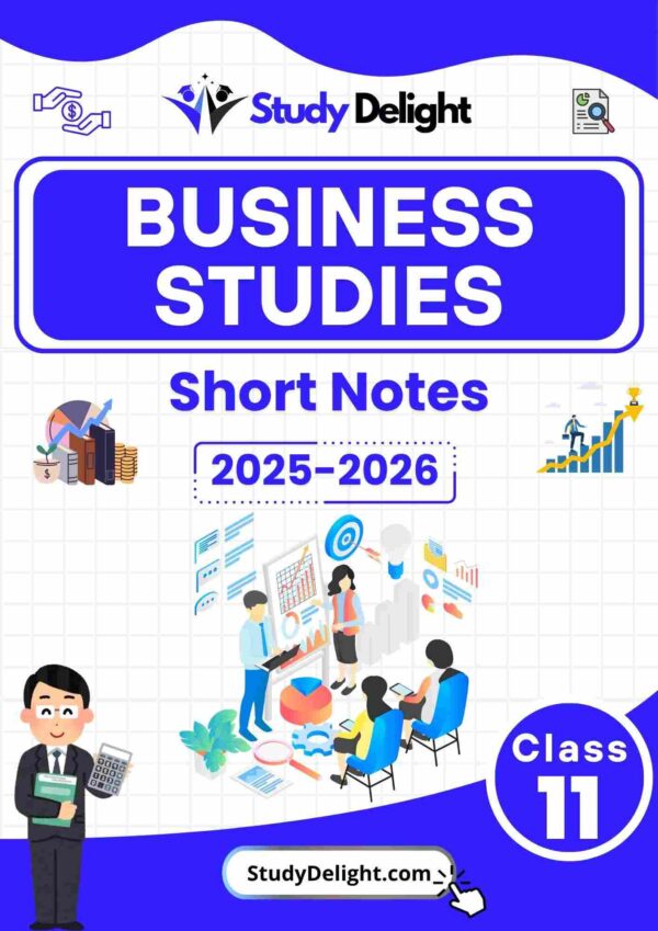 Class 11 Business Studies Short Notes 2025-2026 | Digital eBook (PDF)
