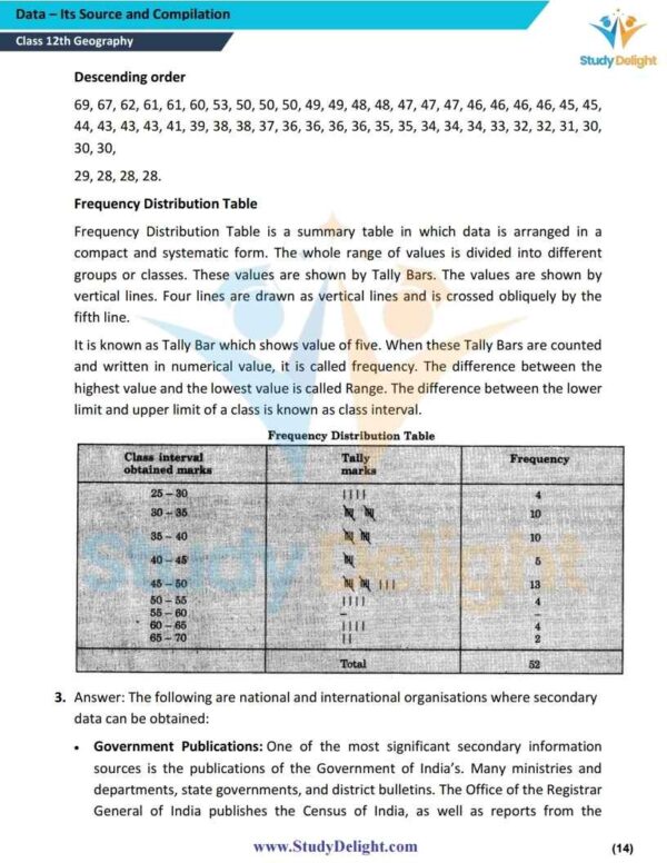 Class 12 Geography: Practical Work in Geography Short Notes 2025-2026 | Digital eBook (PDF)