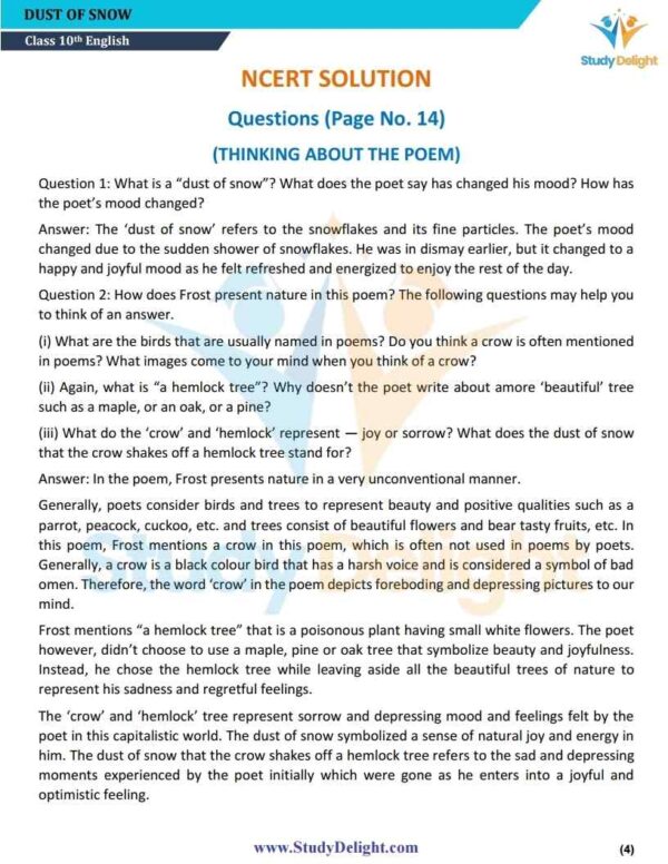 Class 10 English (First Flight) Short Notes 2025-2026 | Digital eBook (PDF)