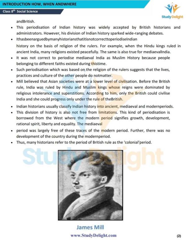 Class 8 History Short Notes 2025-2026 | Digital eBook (PDF)