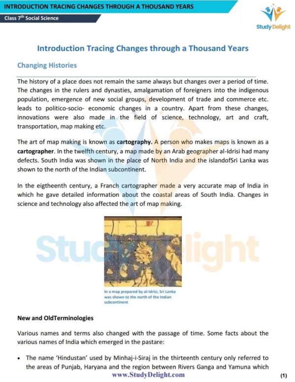 Class 7 History Short Notes 2025-2026 | Digital eBook (PDF)