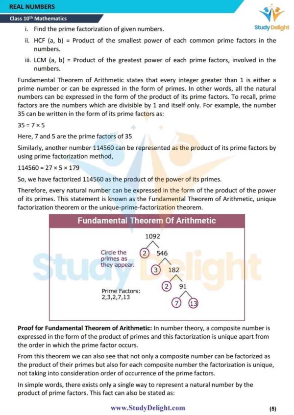 Class 10 Math Formula Sheet 2025-2026 | Digital eBook (PDF)