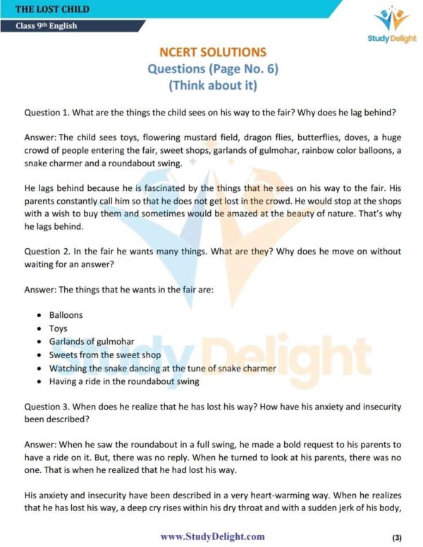 Class 9 English (Moments) Short Notes 2025-2026 | Digital eBook (PDF)