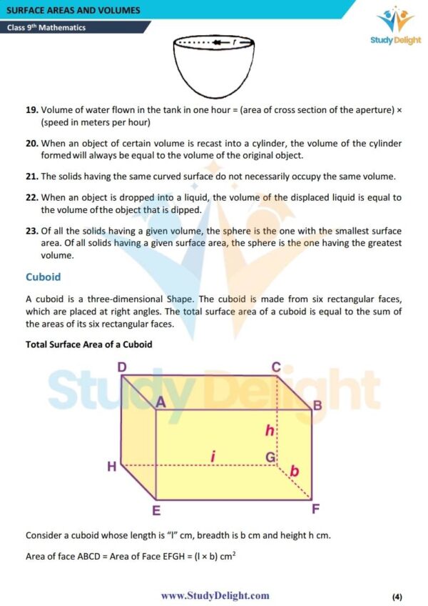 Class 9 Math Short Notes 2025-2026 | Digital eBook (PDF)