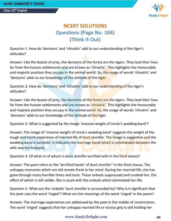 Class 12 English (Flamingo) Short Notes 2025-2026 | Digital eBook (PDF)