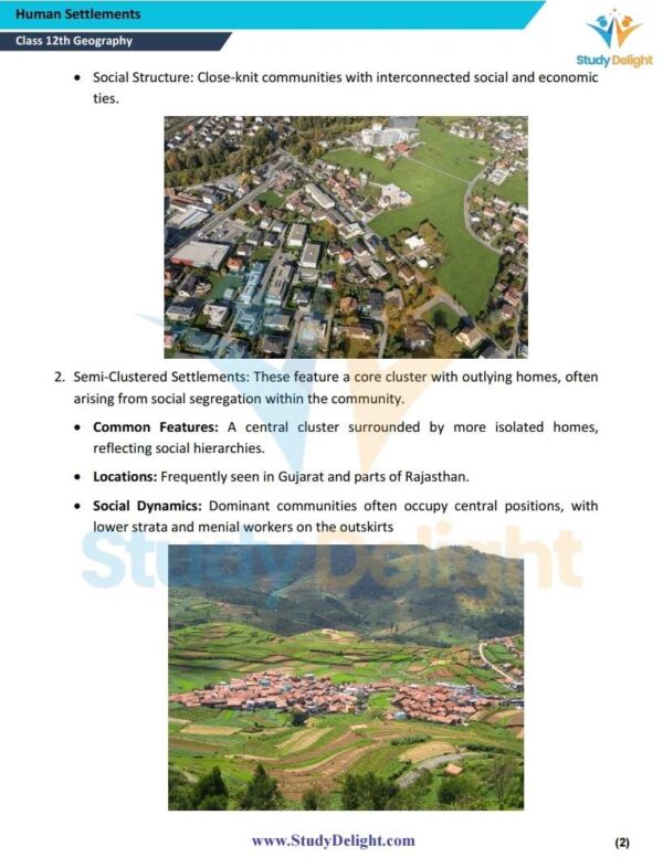 Class 12 Geography: India -People And Economy Short Notes 2025-2026 | Digital eBook (PDF)