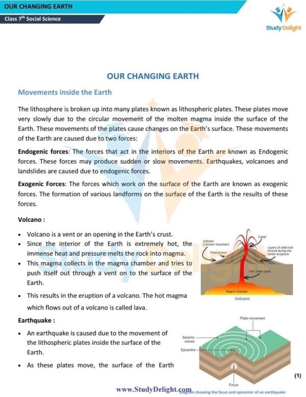 Class 7 Geography Short Notes 2025-2026 | Digital eBook (PDF)