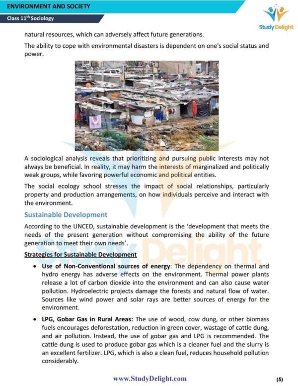 Class 11 Sociology: Understanding Society Short Notes 2025-2026 | Digital eBook (PDF)