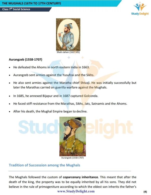 Class 7 History Short Notes 2025-2026 | Digital eBook (PDF)