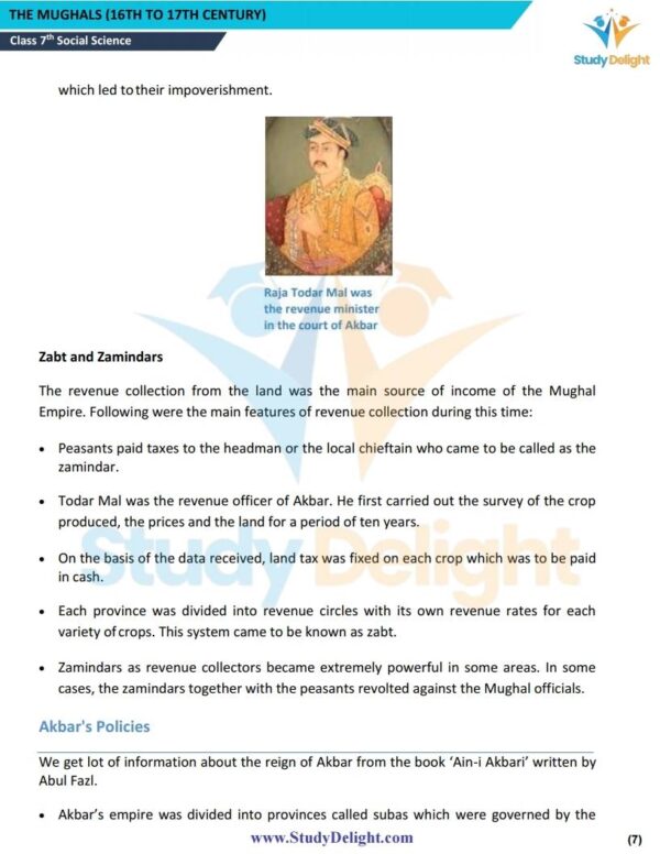 Class 7 History Short Notes 2025-2026 | Digital eBook (PDF)