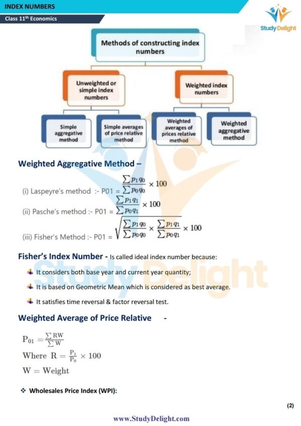 Class 11 Economics: Statistics for Economics Short Notes 2025-2026 | Digital eBook (PDF)