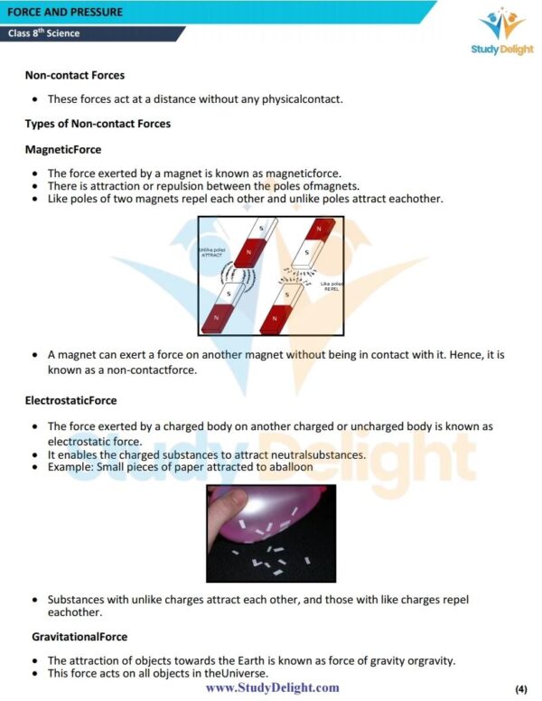 Class 8 Science Short Notes 2025-2026 | Digital eBook (PDF)