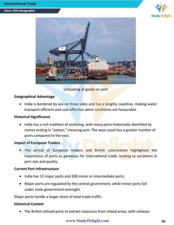 Class 12 Geography: India -People And Economy Short Notes 2025-2026 | Digital eBook (PDF)