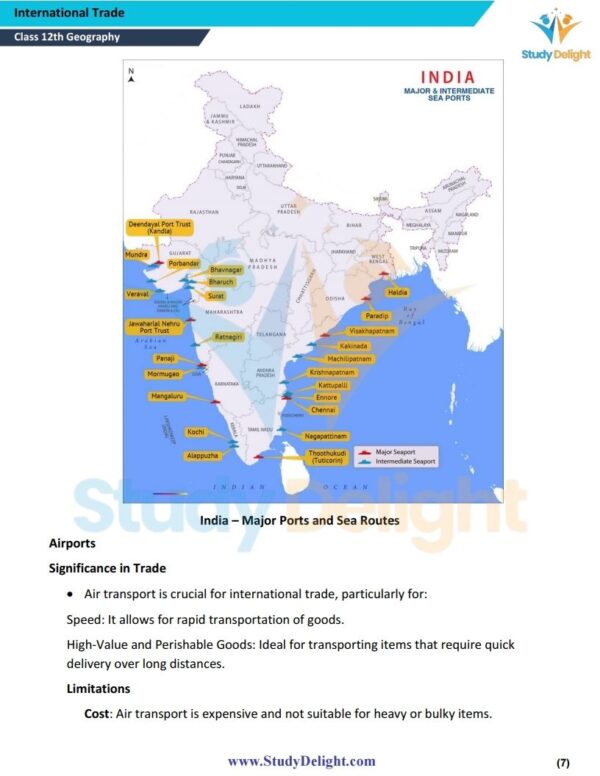 Class 12 Geography: India -People And Economy Short Notes 2025-2026 | Digital eBook (PDF)