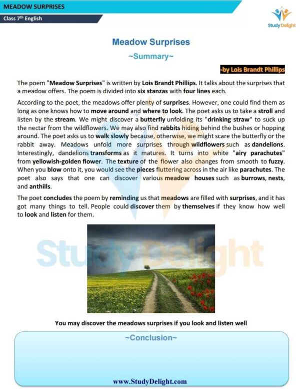 Class 7 English Short Notes 2025-2026 | Digital eBook (PDF)