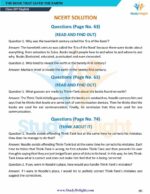 Class 10 English (Foot Prints Without Feet) Short Notes 2025-2026 | Digital eBook (PDF)