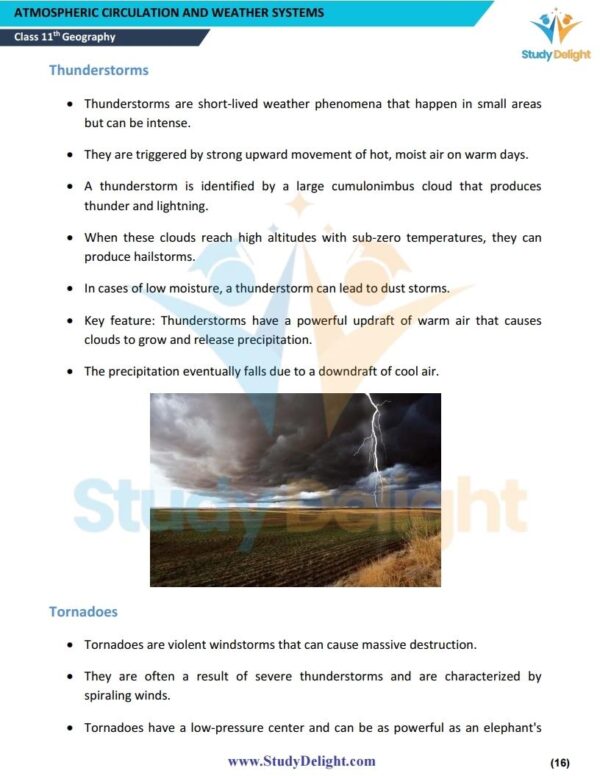 Class 11 Geography: Fundamentals of Physical Geography Short Notes 2025-2026 | Digital eBook (PDF)