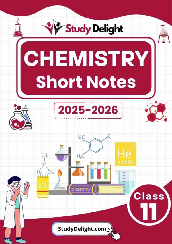Class 11 Chemistry Short Notes 2025-2026 | Digital eBook (PDF)