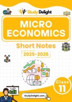 Class 11 Economics: Micro Economics Short Notes 2025-2026 | Digital eBook (PDF)