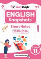 Class 11 English (Snapshots) Short Notes 2025-2026 | Digital eBook (PDF)