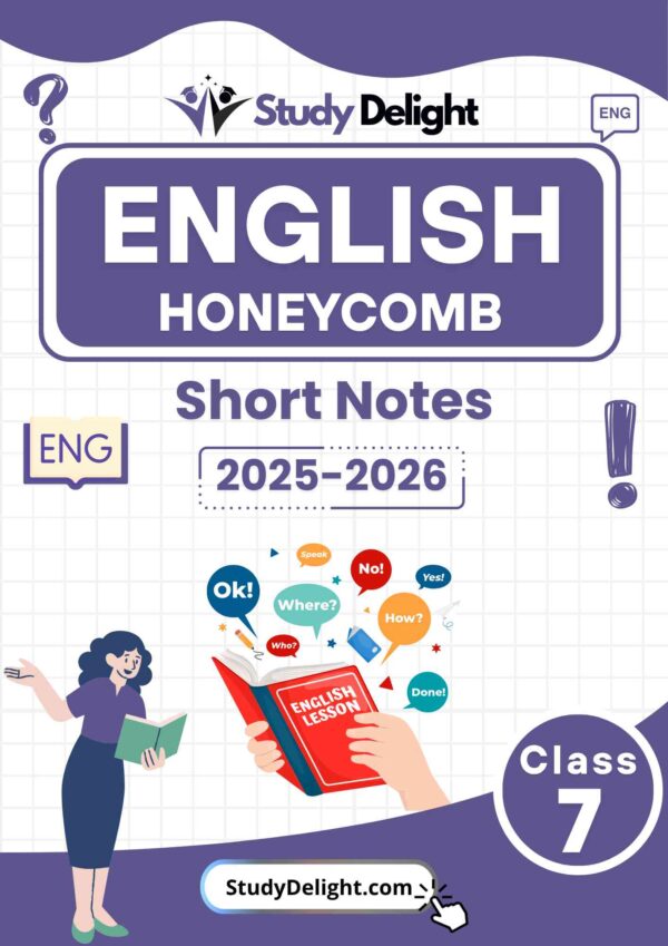 Class 7 English Short Notes 2025-2026 | Digital eBook (PDF)