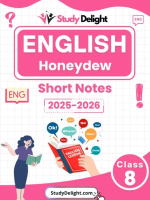 Class 8 English Short Notes 2025-2026 | Digital eBook (PDF)