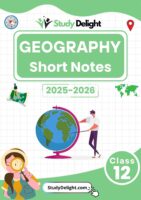 Class 12 Geography Education Short Notes 2025-2026 | Digital eBook (PDF)