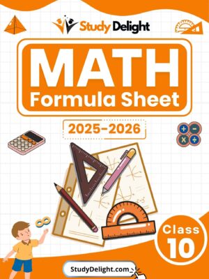 Class 10 Math Formula Sheet 2025-2026 | Digital eBook (PDF)