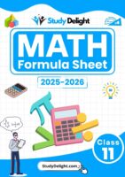 Class 11 Math Formula Sheet 2025-2026 | Digital eBook (PDF)