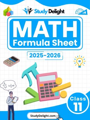 Class 11 Math Formula Sheet 2025-2026 | Digital eBook (PDF)