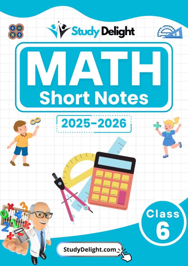 Class 6 Math Short Notes 2025-2026 | Digital eBook (PDF)