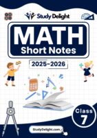 Class 7 Math Short Notes 2025-2026 | Digital eBook (PDF)
