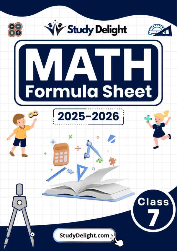 Class 7 Math Short Notes 2025-2026 | Digital eBook (PDF)