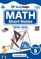 Class 9 Math Short Notes 2025-2026 | Digital eBook (PDF)