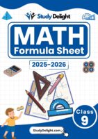 Class 9 Math Formula Sheet 2025-2026 | Digital eBook (PDF)