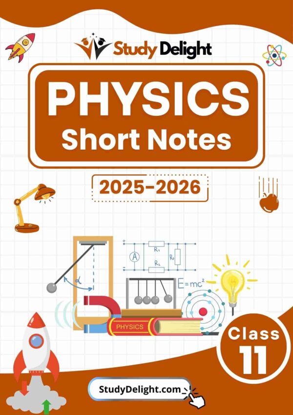 Class 11 Physics Short Notes 2025-2026 | Digital eBook (PDF)
