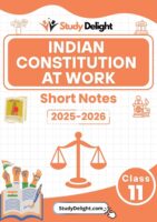Class 11 Political Science: Indian Constitution at Work Short Notes 2025-2026 | Digital eBook (PDF)