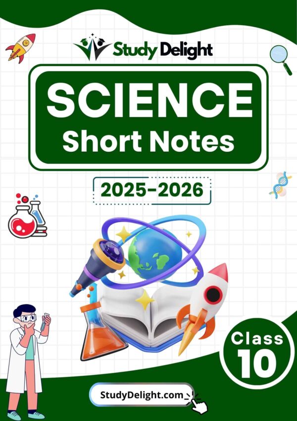 Class 10 Science Formula Sheet 2025-2026 | Digital eBook (PDF)