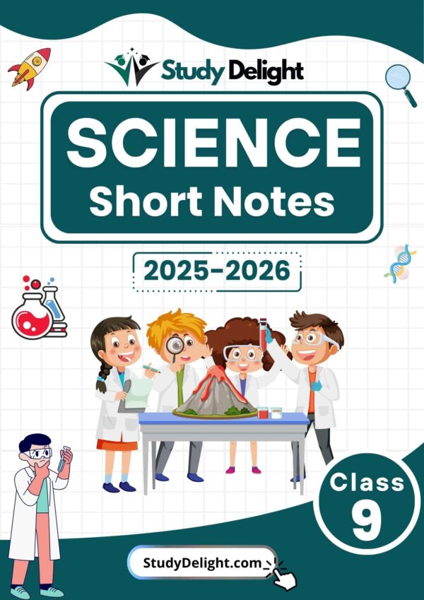 Class 9 Science Formula Sheet 2025-2026 | Digital eBook (PDF)
